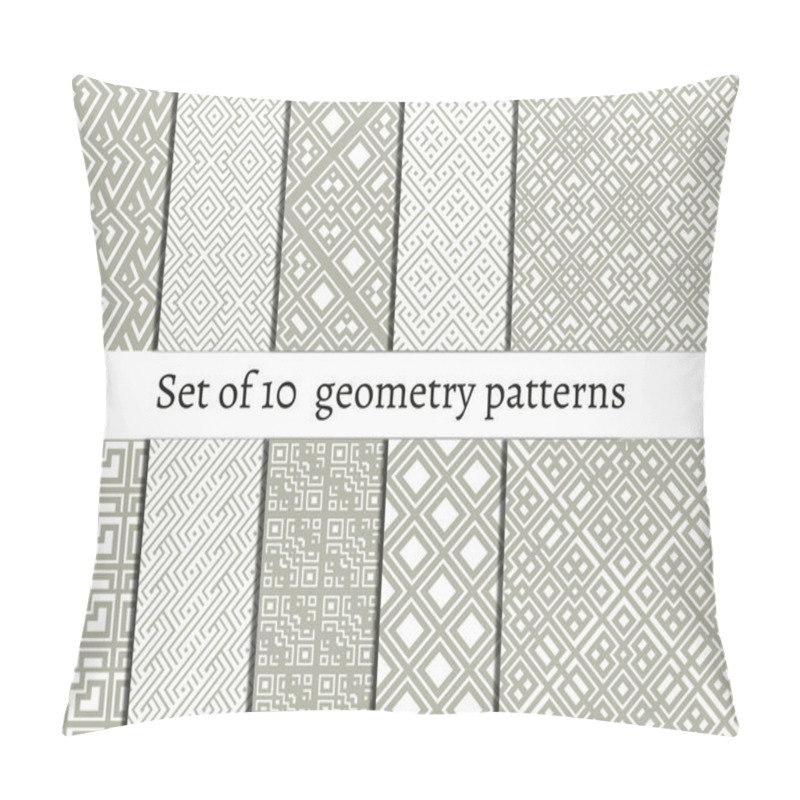 Personality  Set Of Ornamental Patterns For Backgrounds And Textures Pillow Covers