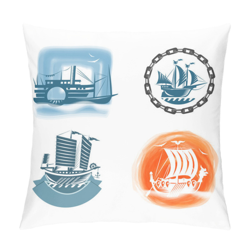 Personality  Ships Format Pillow Covers