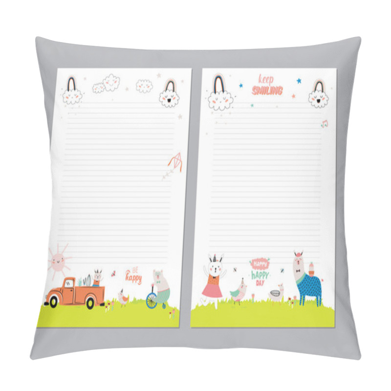 Personality  Cute Calendar Daily Planner Pillow Covers