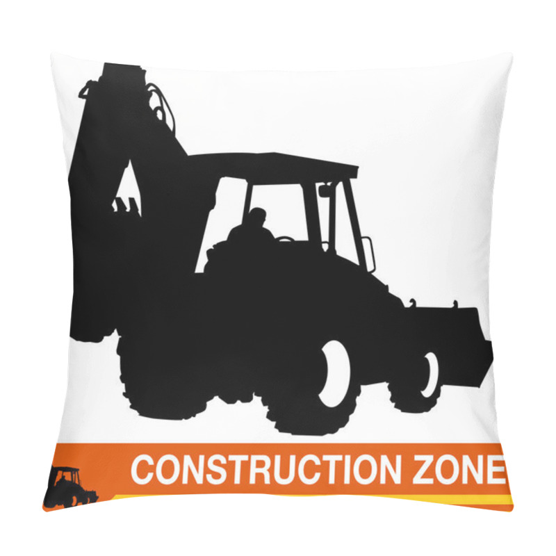 Personality  Backhoe Loader Construction Vehicle Pillow Covers