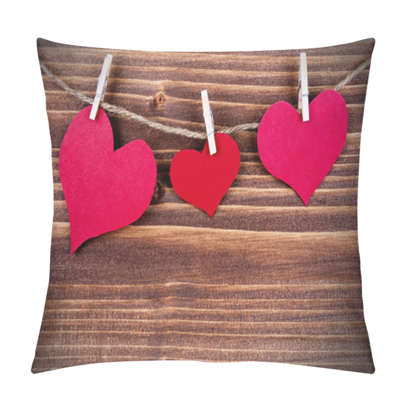 Personality  Hearts On A Line, Conceptual Pillow Covers