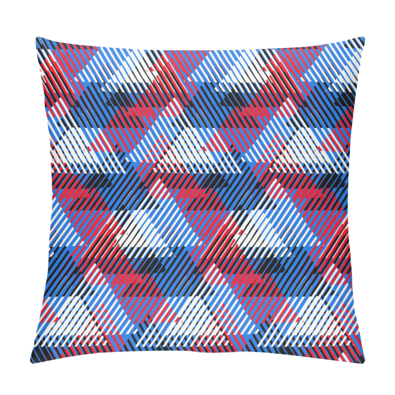 Personality  Geometric Pattern With Striped Triangles Pillow Covers