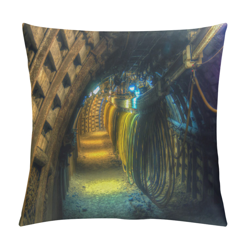 Personality  The Narrow Passage In A Coal Mine  Tunnel Pillow Covers