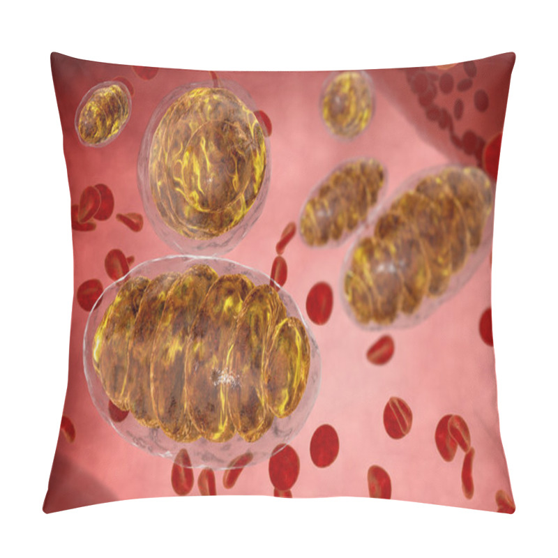 Personality  Mitochondrion, Mitochondrial. Medical Concept . Inside Human Organism Pillow Covers