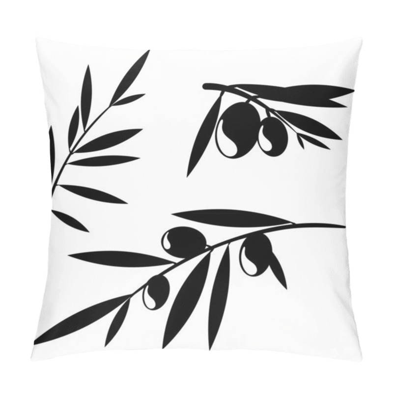 Personality  Graphic Olive Tree Branches Pillow Covers