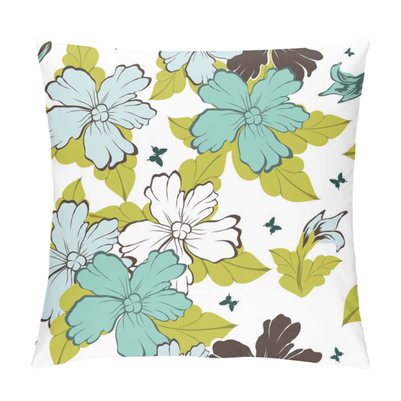 Personality  Seamless Floral Pattern Pillow Covers