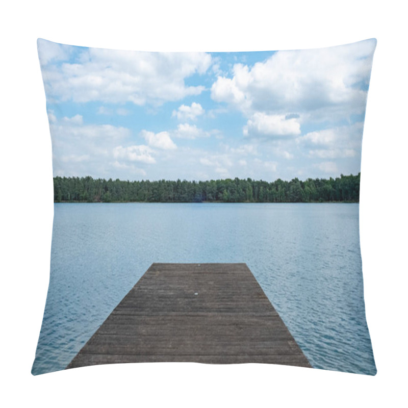 Personality  This Image Presents A Tranquil Wooden Dock Leading Out To A Calm And Expansive Lake. The Simplicity Of The Composition, With The Wooden Platform Jutting Into The Water, Invites Contemplation And A Pillow Covers