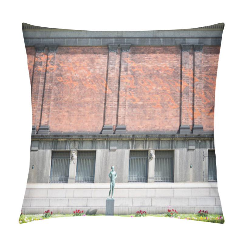 Personality  COPENHAGEN, DENMARK - MAY 5, 2018: Urban Scene With Ny Carlsberg Glyptotek Art Museum Copenhagen, Denmark Pillow Covers