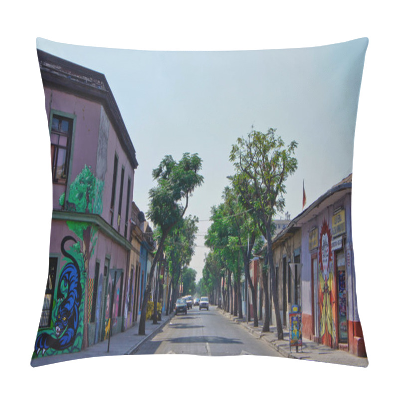 Personality  Santiago, Old City Street View, Chile, South America Pillow Covers