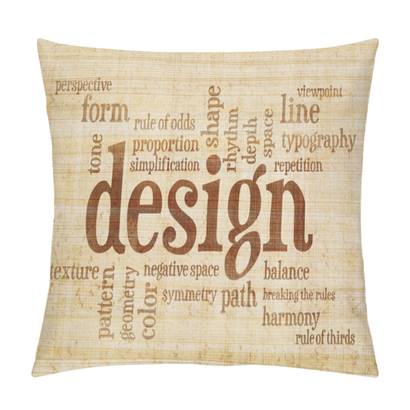 Personality  Design Elements And Rules Word Cloud Pillow Covers