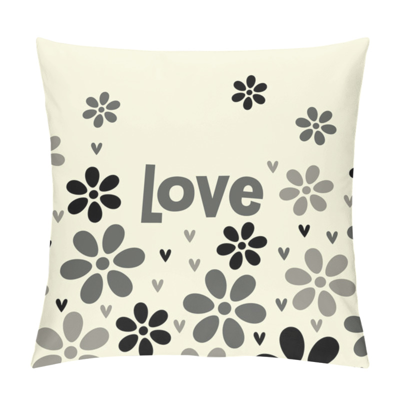 Personality  Vector Love Card Design Pillow Covers