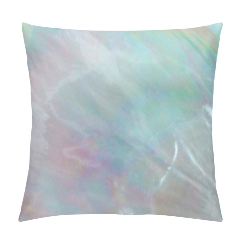 Personality  Abstract Mother Of Pearl Shell Background With Mauve, Lilac And Turquoise Colours Pillow Covers