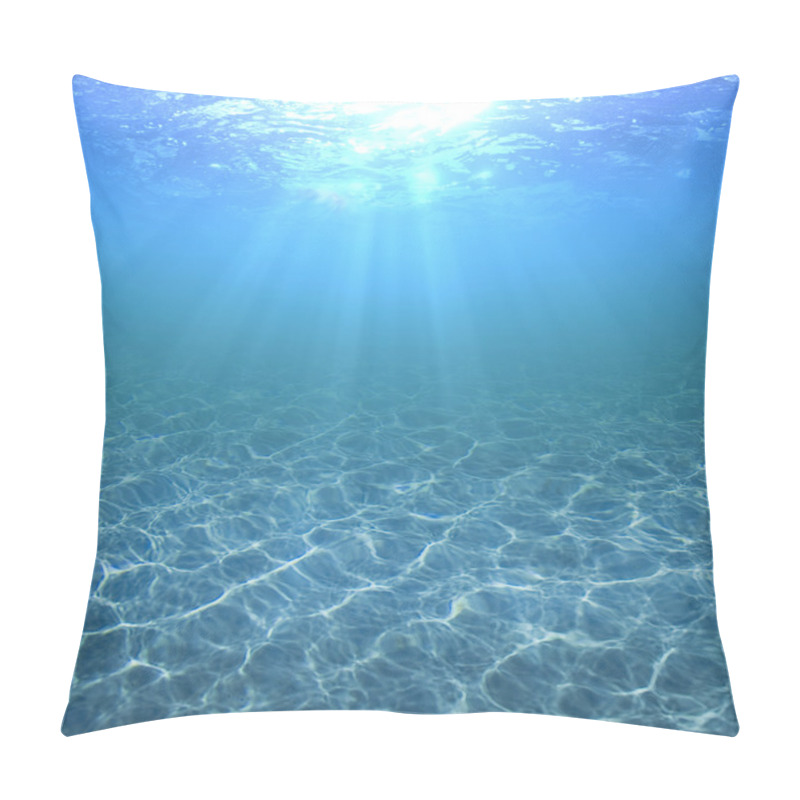 Personality  Clear, Pure And Transparent Water In A Swimming Pool Pillow Covers