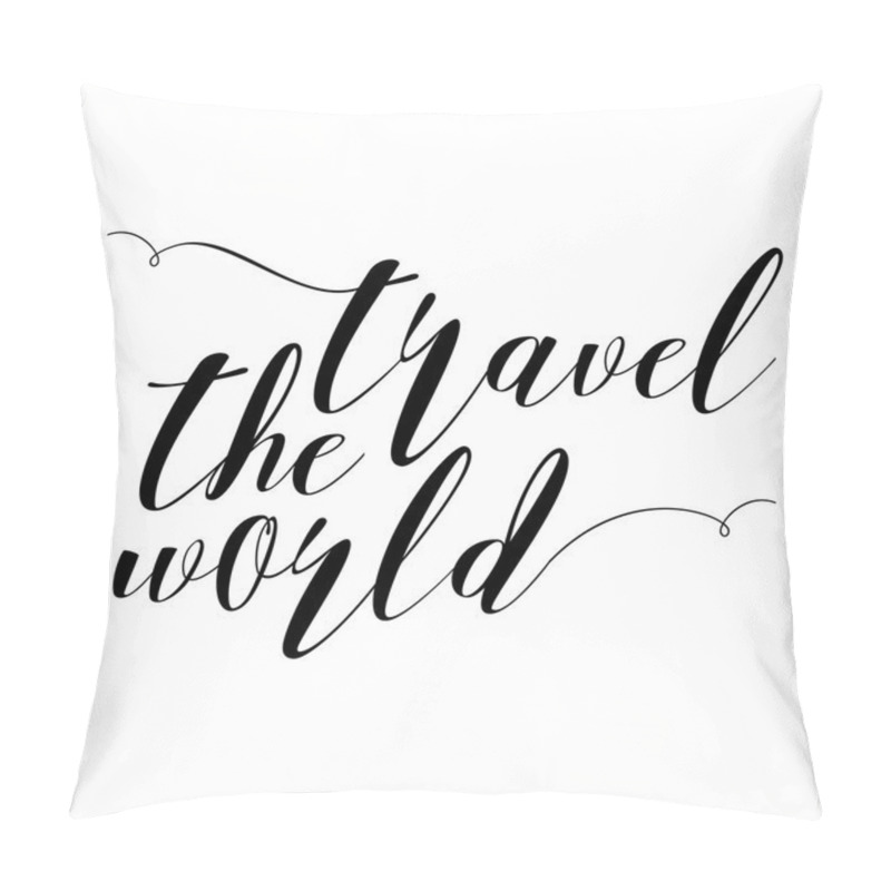 Personality  Hand Drawn Travel Inspirational Quote  Pillow Covers