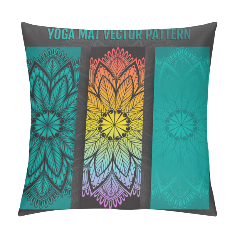 Personality  Hand Drawn Yoga Mat Vector Pattern Pillow Covers