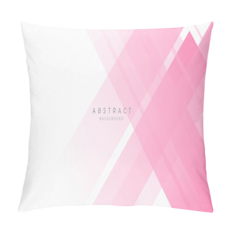 Personality  Abstract Pink Rectangle Boxes Shape Overlap On White Background For Valentine And Girl. Suit For Poster, Flier, Banner, And Illustration. Pink Background For Presentation Design Pillow Covers