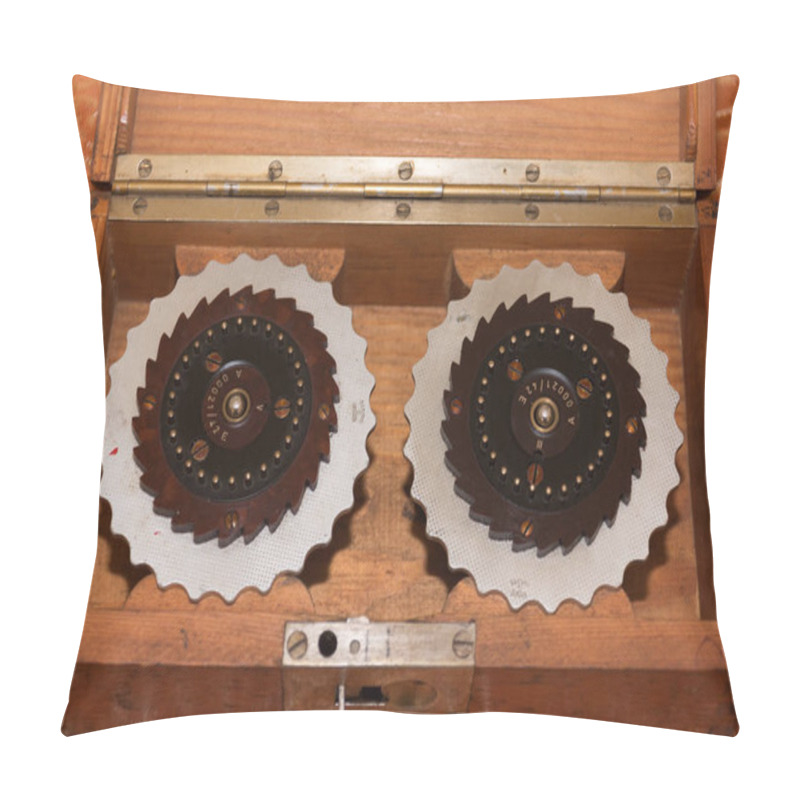 Personality  Rotor Machine, Enigma, Cipher Machine From World War II Pillow Covers