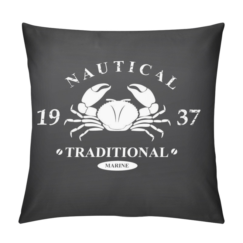 Personality  Nautical Marine, Badge Design. Pillow Covers