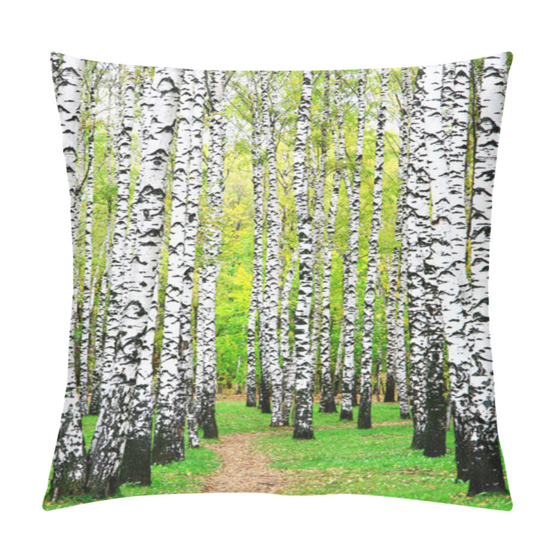 Personality  First Days Of Autumn In Birch Grove Pillow Covers