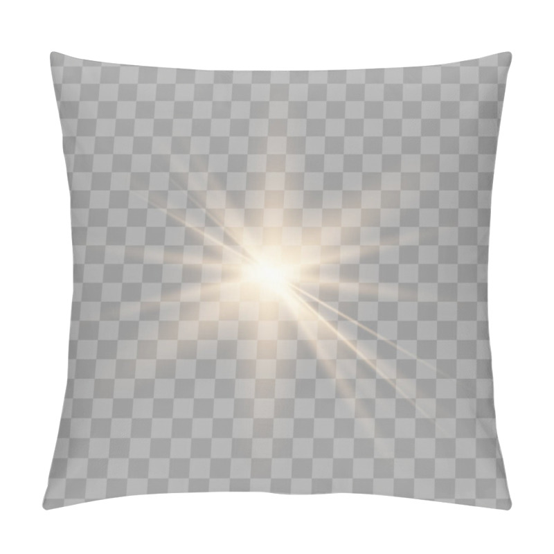 Personality  Light Gold Effect Glow. Pillow Covers