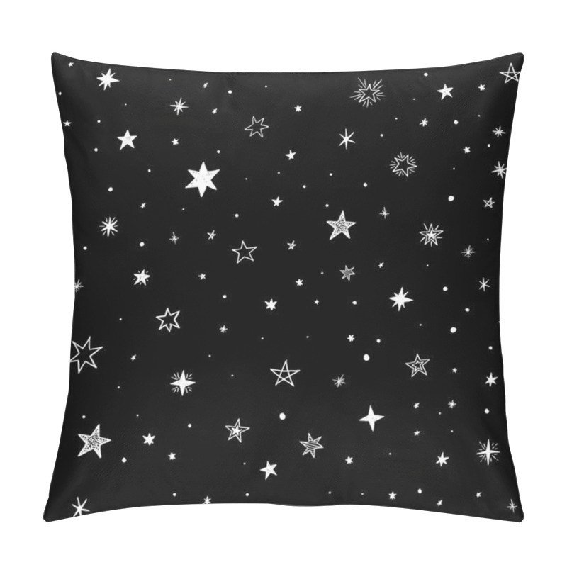 Personality  Seamless Pattern With Handdrawn Star Pillow Covers