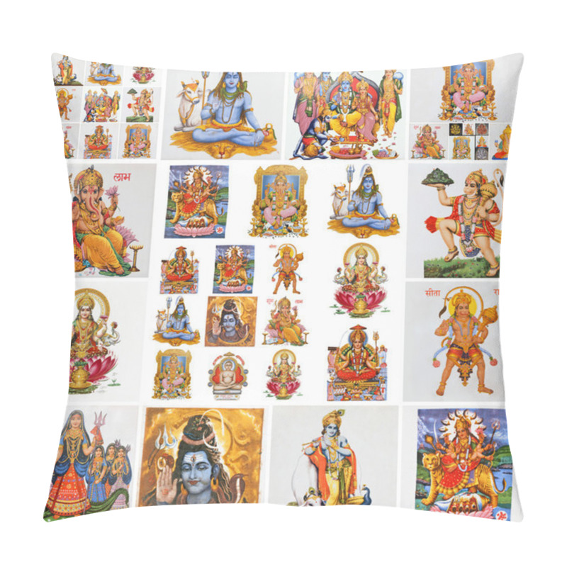 Personality  Collection Of Hindu Religious Symbols Pillow Covers