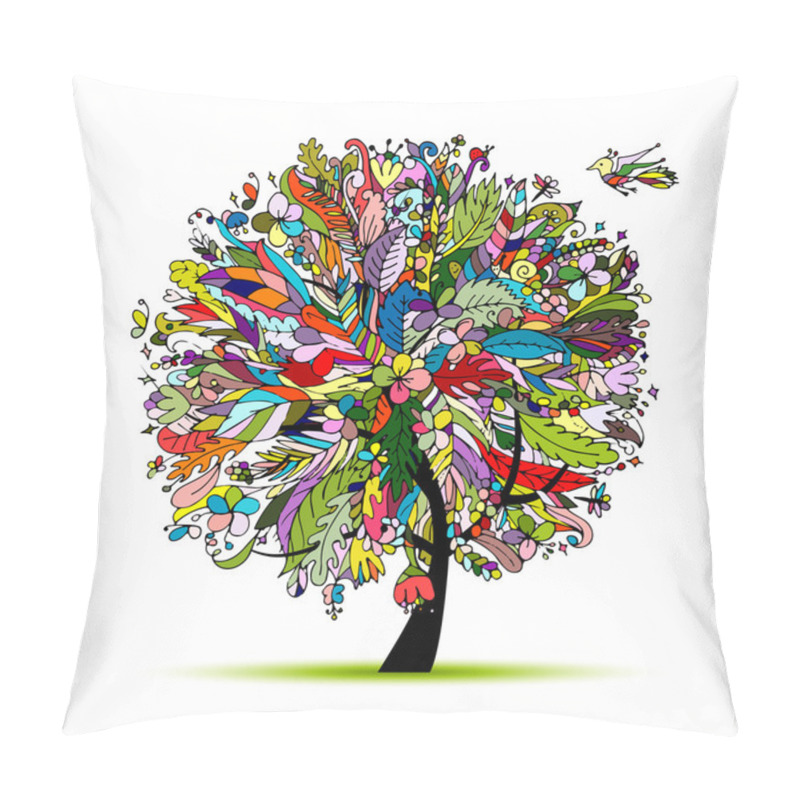 Personality  Tropical Floral Tree For Your Design Pillow Covers