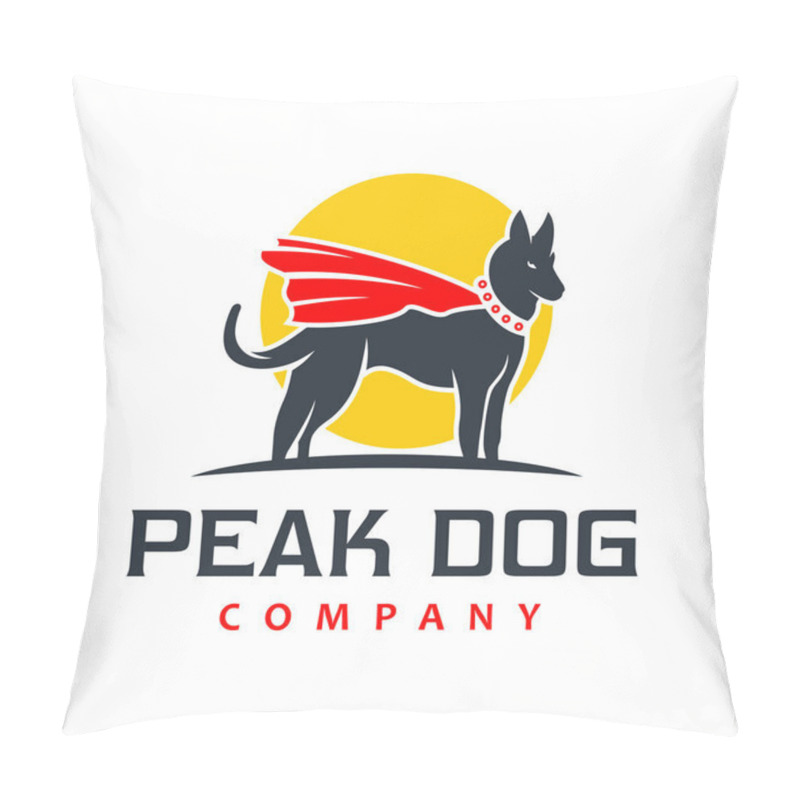 Personality  Superhero Dog Animal Logo Design Pillow Covers