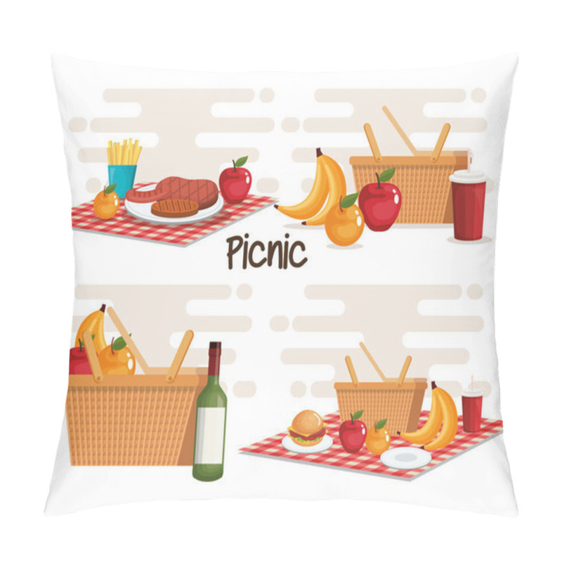 Personality  Picnic Party Set Products Pillow Covers