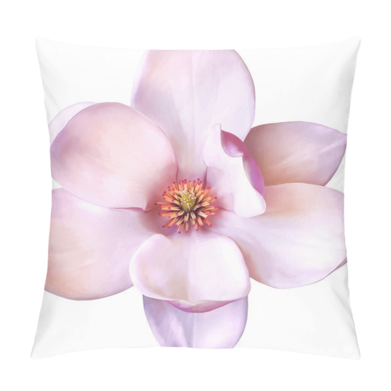 Personality  Pink Magnolia Flower Pillow Covers