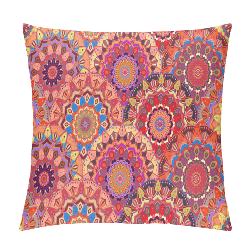 Personality  Scales Pattern From Pink Flower Mandalas Pillow Covers