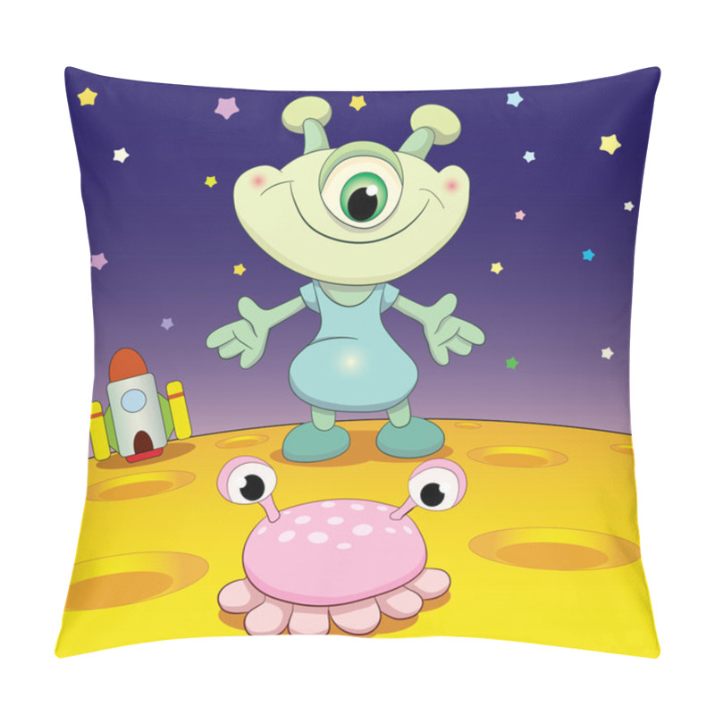 Personality  Cartoon    Merry   Martian Pillow Covers