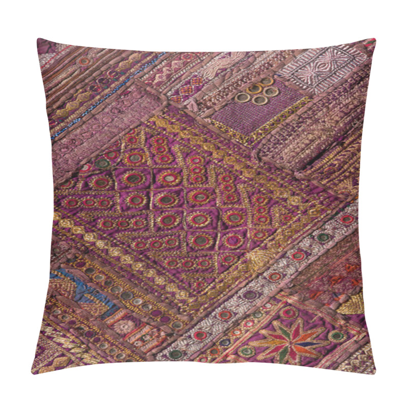 Personality  Indian Patchwork Carpet In Rajasthan, Asia Pillow Covers