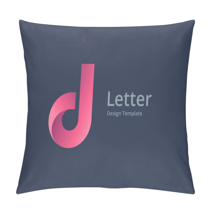 Personality  Letter D Logo Icon Design Template Elements Pillow Covers