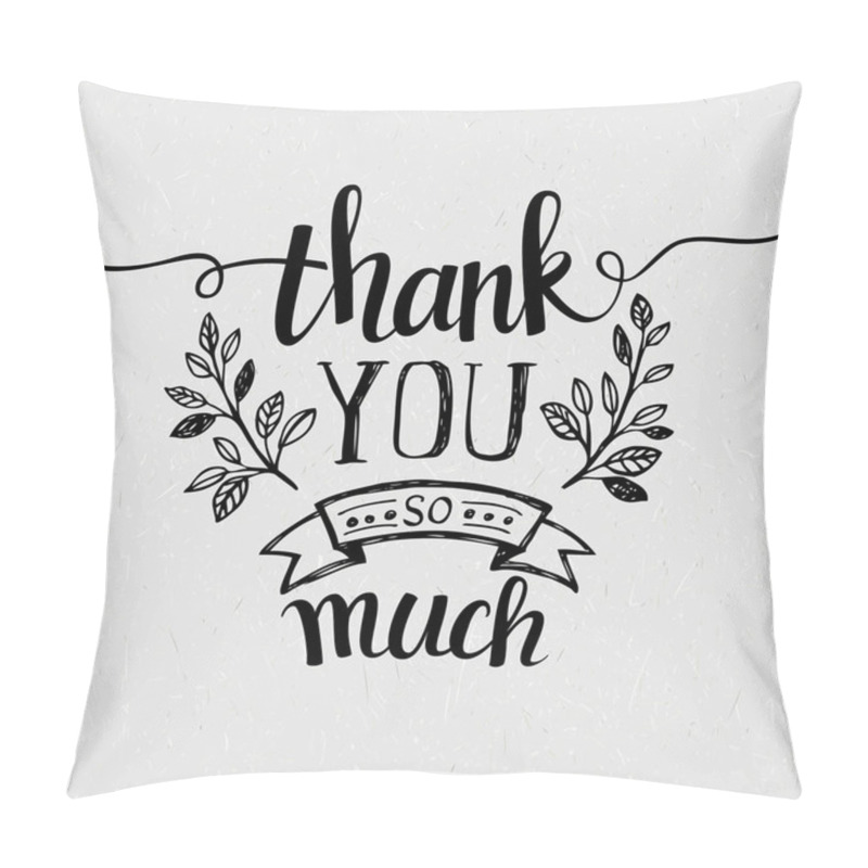 Personality  Lettering Thank You. Vector Illustration Pillow Covers