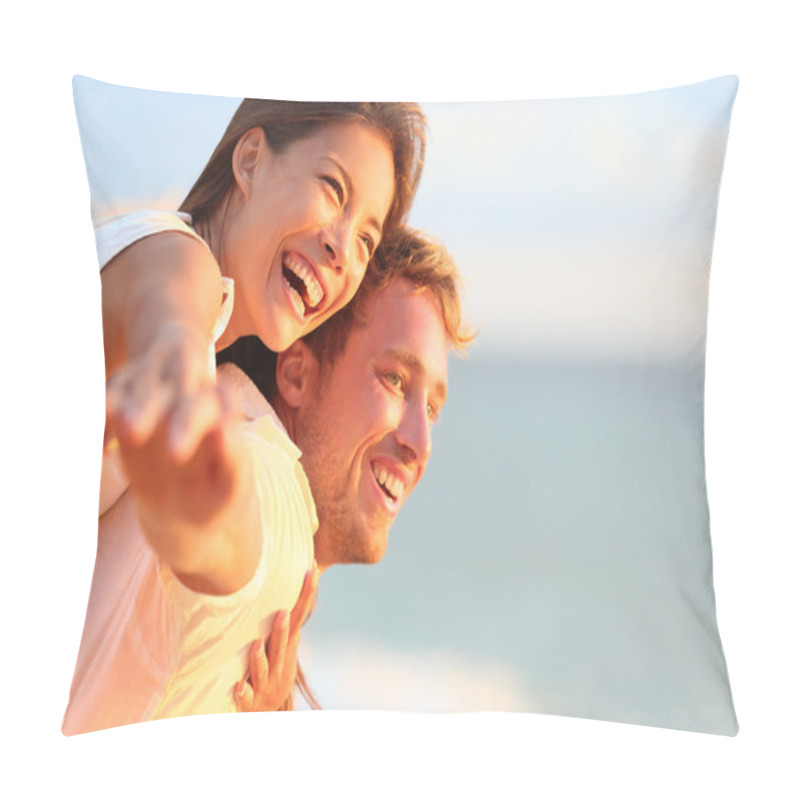 Personality  Couple Laughing In Love On Travel Pillow Covers