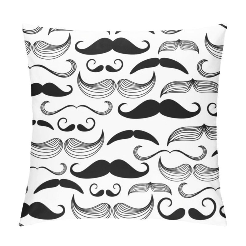 Personality  Mustache Seamless Pattern Pillow Covers