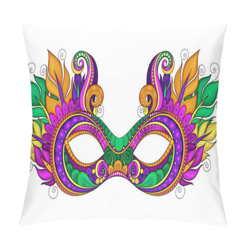 Personality  Ornate Mardi Gras Carnival Mask Pillow Covers