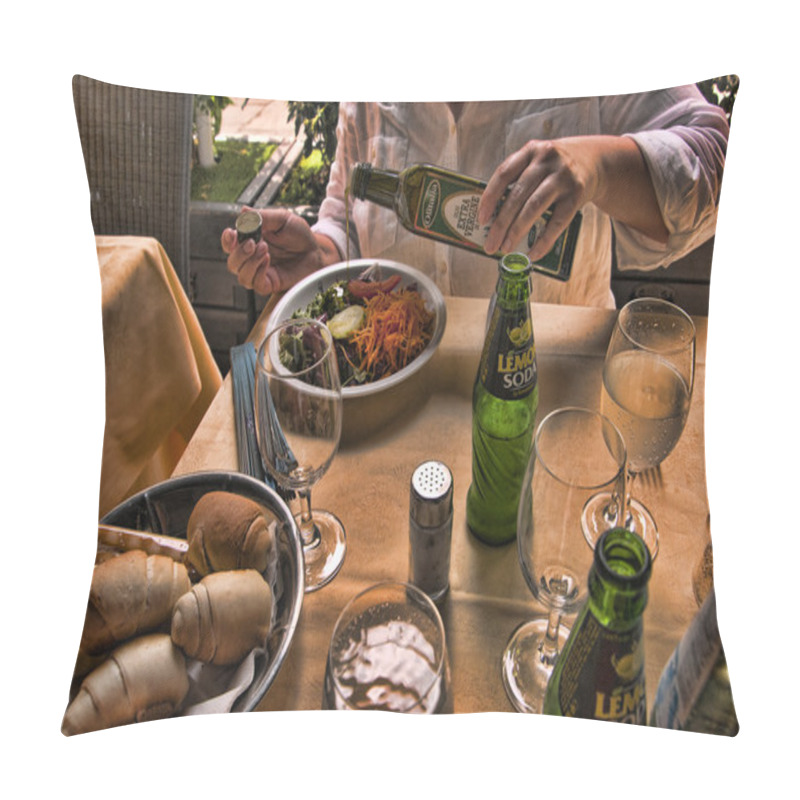 Personality  Lunch In Venice Known As La Serenissima In Northern Italy Is A Magical Place Pillow Covers