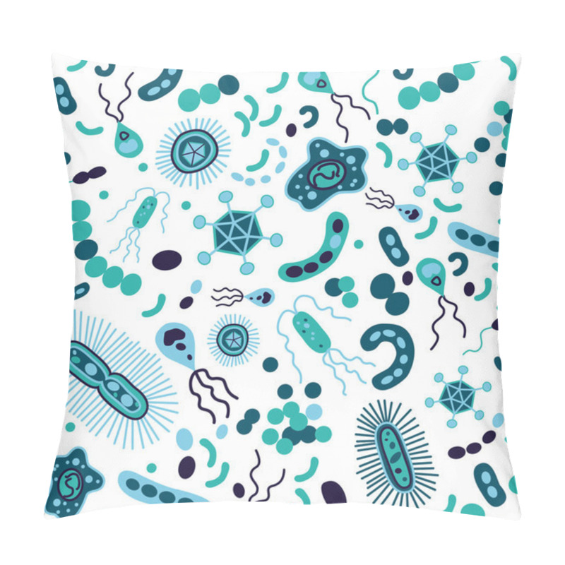 Personality  Bacterium Seamless Pillow Covers