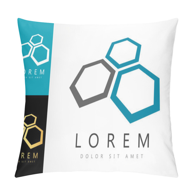 Personality  Honeycomb Logo Vector Pillow Covers