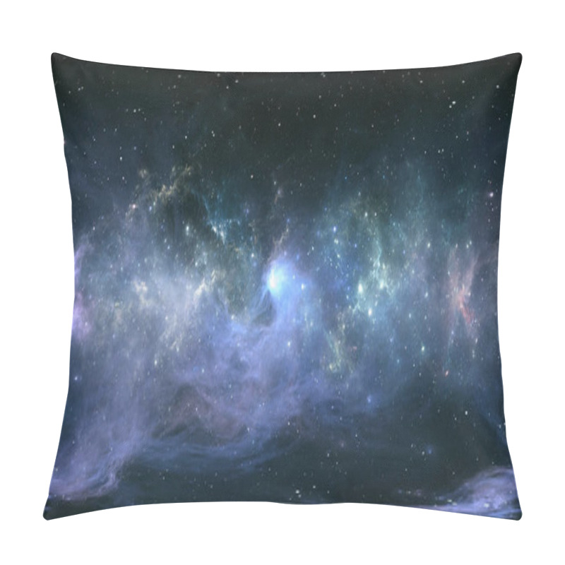 Personality  360 Degree Space Nebula Panorama, Equirectangular Projection, Environment Map. HDRI Spherical Panorama. Space Background With Nebula And Stars. 3d Illustration Pillow Covers