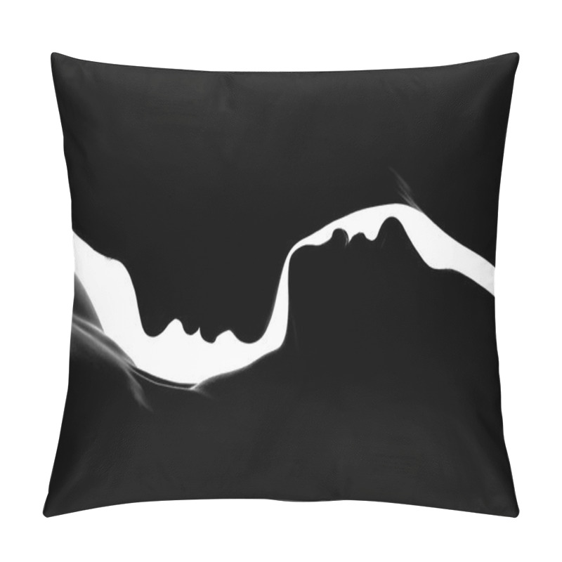 Personality  Two Women Silhouettes Pillow Covers