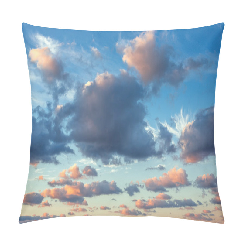 Personality  Beautiful Cloudscape Over The Sea, Sunset Shot Pillow Covers