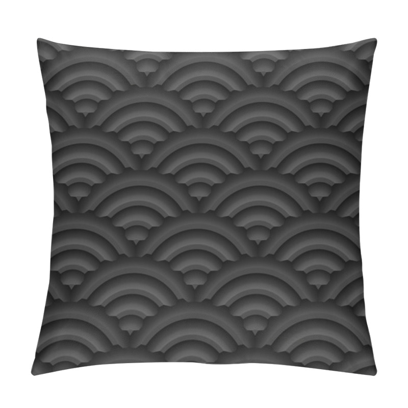 Personality  Seamless Dark Gray Pattern  Pillow Covers