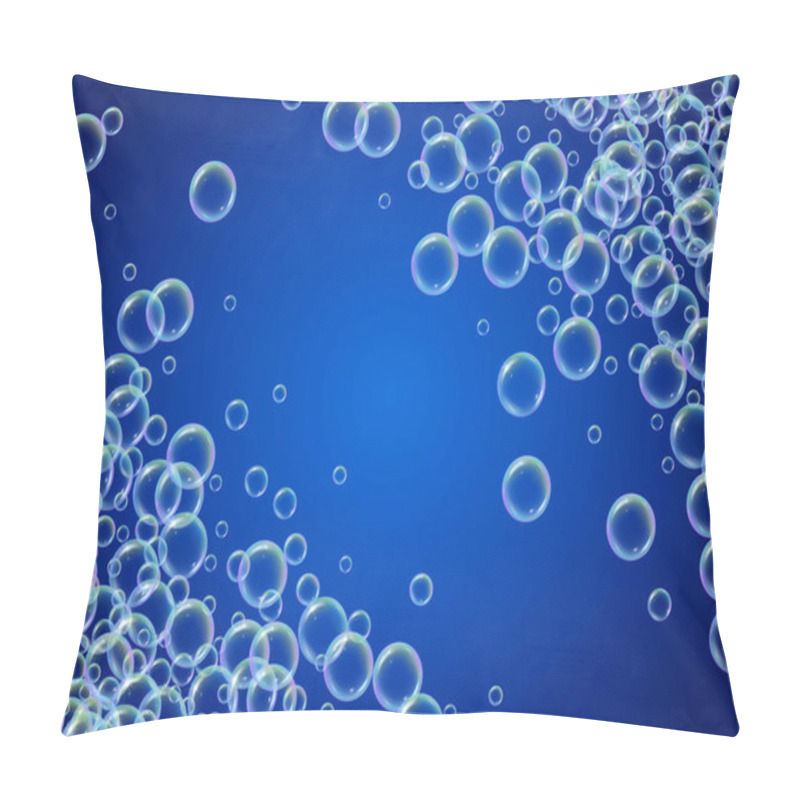 Personality  Bath Foam On Gradient Background Pillow Covers