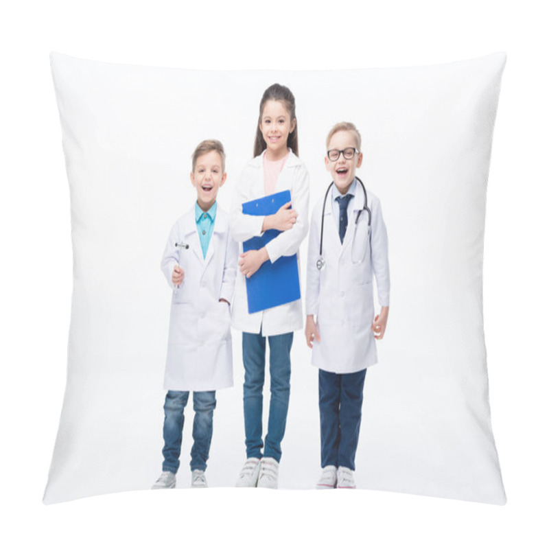 Personality  Kids Playing Doctors Pillow Covers