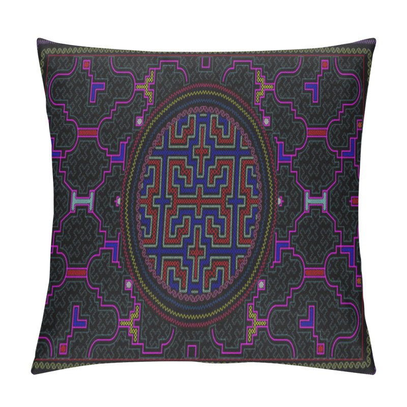 Personality  Shipibo Conibo High Details Artwork For Embroidery Needlework Pillow Covers