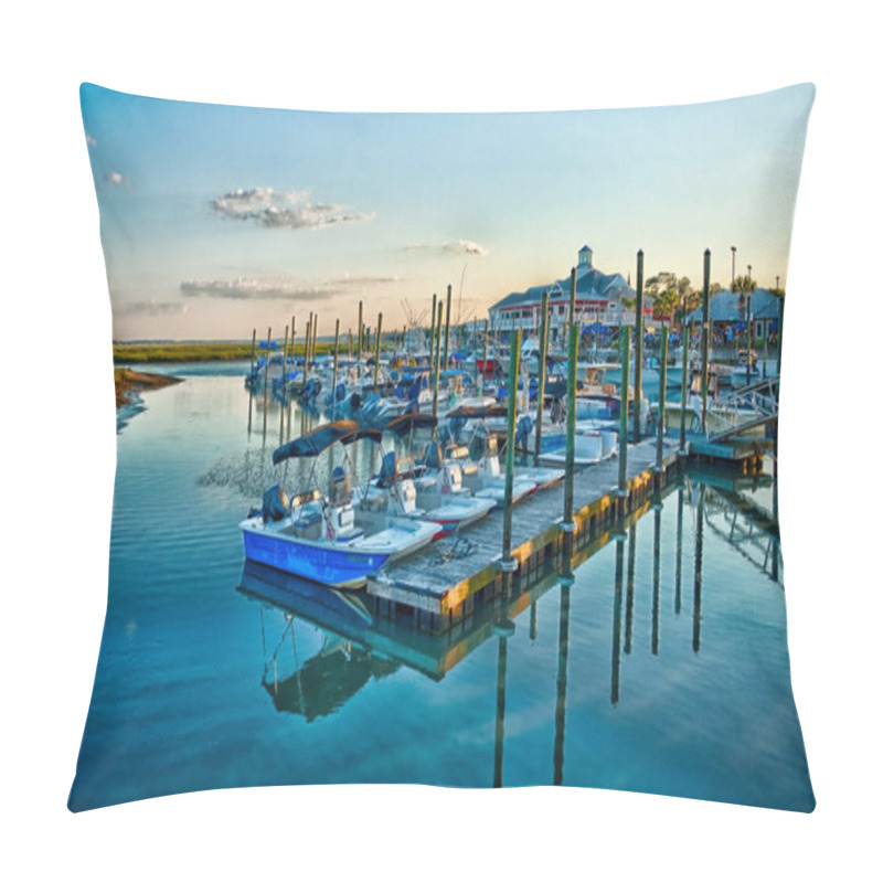 Personality  Views And Scenes At Murrells Inlet South Of Myrtle Beach South Carolina Pillow Covers