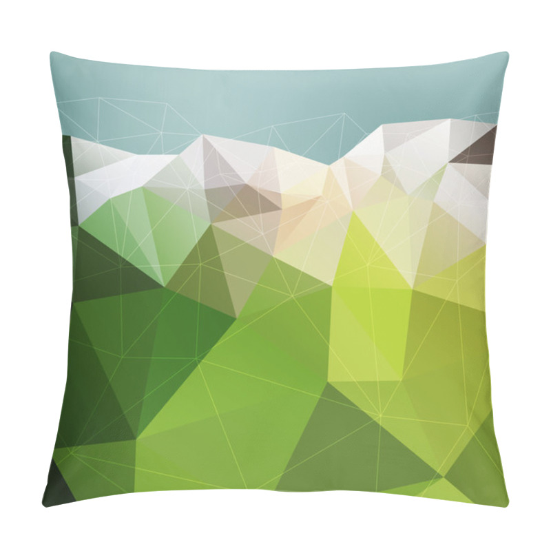 Personality  Abstract Green Mountain Pillow Covers